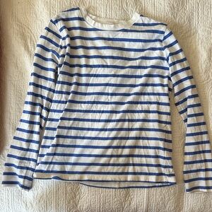 Crewcuts Periwinkle‎ and White Striped Tee